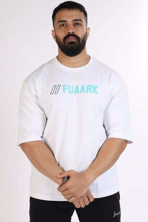 Fuaark Greatest Oversized Sports and Gym Tshirt White