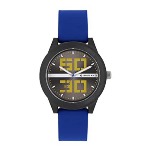 Giordano Analog Black Dial Blue Strap Watch For Men