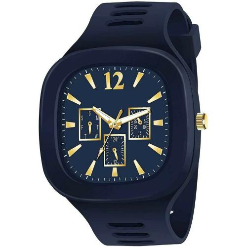 DAINTY Analog Blue Dial Blue Strap Watch for Men, Women