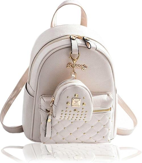 Plama Cream Pu For Girls Backpack