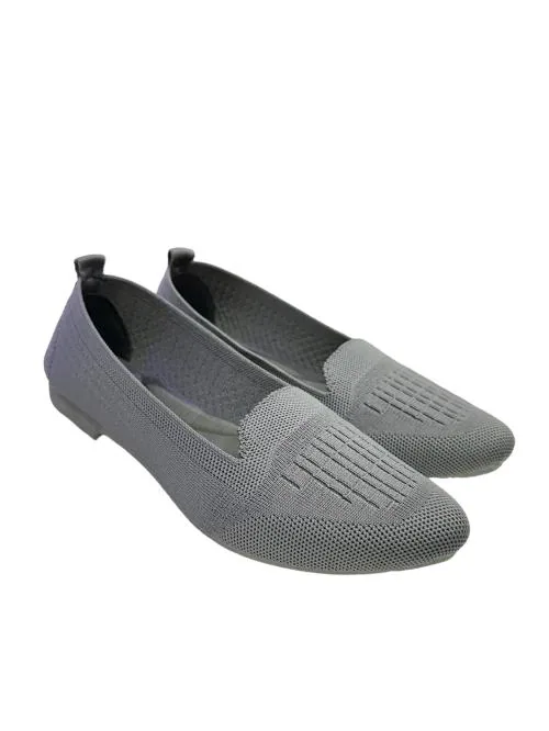 PUSHAN Casual Walking Belly Shoes for Women Girls | Stylish Soft & Comfortable Lightweight Latest Belly | Non-Fatigue & Non-Slippery Belly for Girls. | Slip on Shoes - Grey