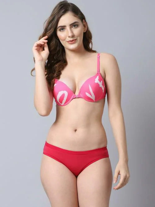 PrettyCat Beige Solid Polyester Bra & Panty Set For Women ( PC-SET-FO)