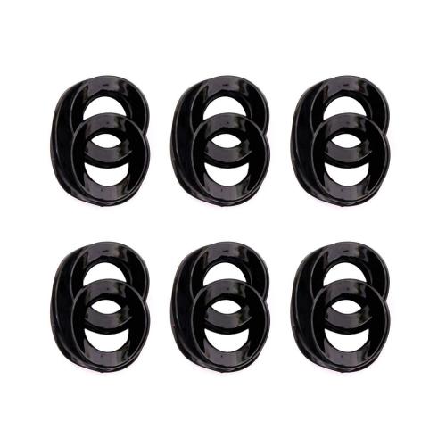 Buy HONBON Black Plastic Hair Clips Women (Pack of 6) Online at Best