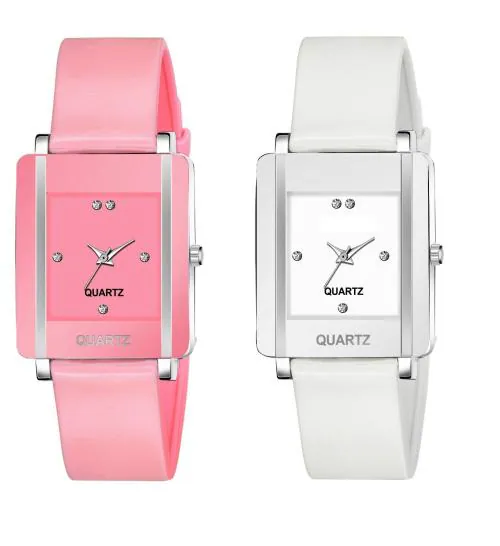 KIARVI GALLERY Analog Butterfly Multi-color Dial Multicolor Strap Watch for Girls And Women Watches (Pack of 2)