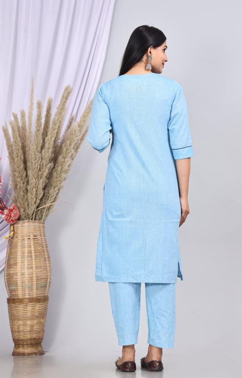 PRAYAN 2 ton south cotton kurti with rasham thrade and pearl work
