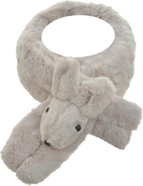 Shop Frenzy Baby Boys And Girls Brown Self Design Faux Fur Kids Muffler