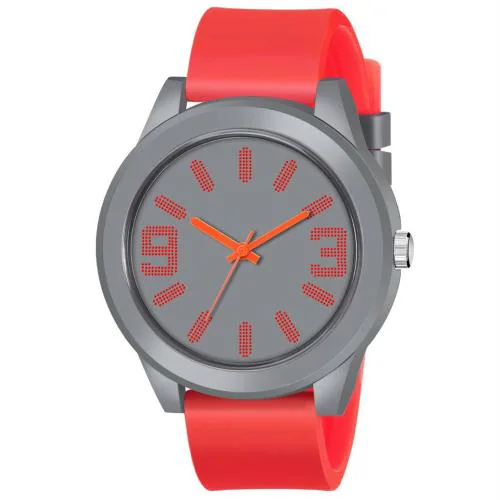 Acnos Analog Pink Dial Brown Strap Watch For Men - (AC-MT-101)