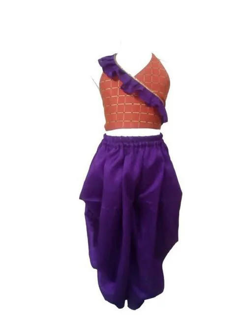 Aglare Girls Orange Salwar Suit Sets 13-14 Y