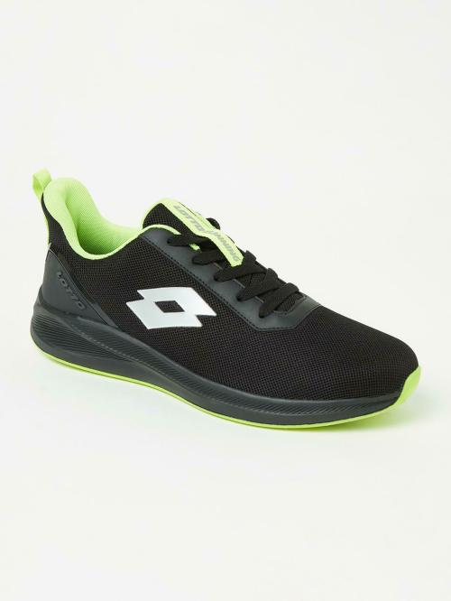Lotto Men Lotto Enzo Black/Neon Running Shoes