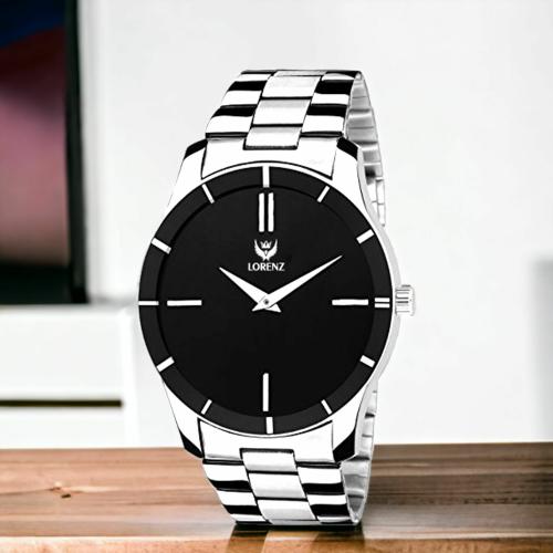 Lorenz Analogue Black Dial Men's Watch/Boys Watch - Mk-1076A
