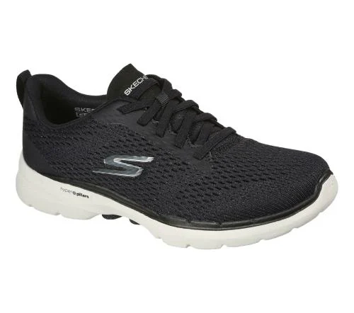Skechers GO WALK 6 - BOLD VISION Black Sports Shoes for Womens