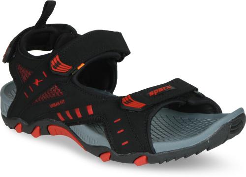 Sparx Men SS-485 Black Red Floater Sandals