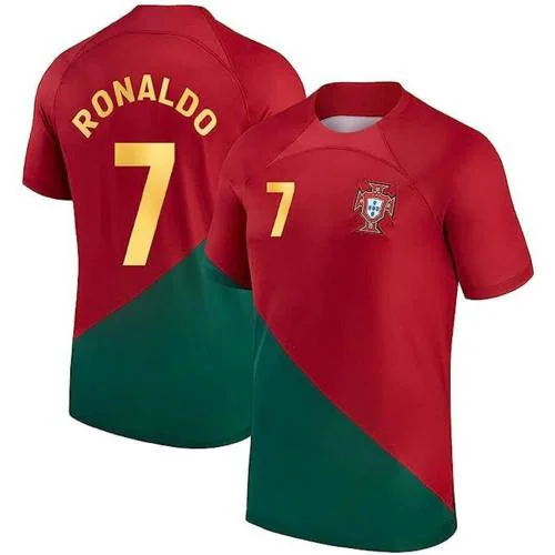 Teky Portugal Home Red Football Jersey Ronaldo 7 2023/24 for Men and Boys
