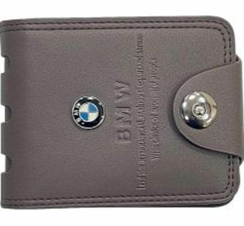 Kastner Stylish Gray Bmw Wallet For Men/Boys