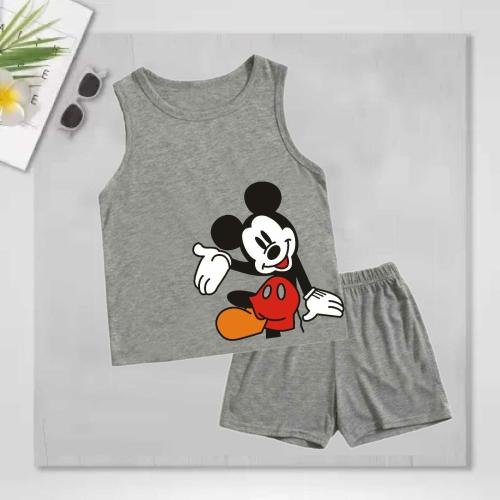 Mimmy Kids Baby Boys & Baby girls Cotton Printed Round Neck Sleeveless T-shirt &shorts(3-6Month)