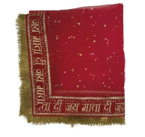 Wedding & Bridal Dupatta Store Women Red Embroidered Dupatta