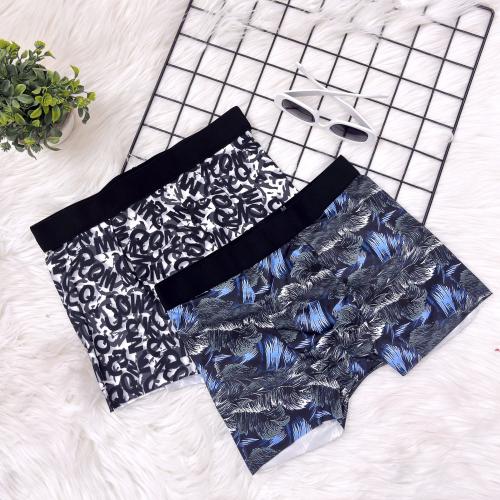 Rainsoul Men's Underwear Anti Bacterial Airsoft Printed Trunk | Men Regular Fit Underwear | Imported Nylon Fabric | Ultra-Comfortable for Everyday Wear | Multicolor Pack of 2-M