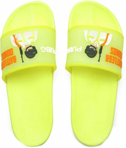 Des Tongs Green Slides for Men