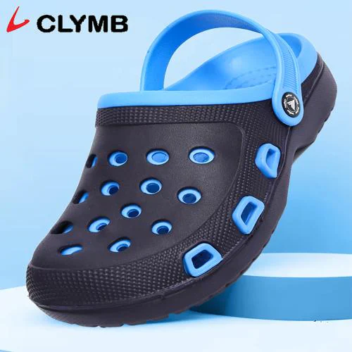CLYMB 001 Blue Lightweight,Comfort,Summer,Trendy,Walking,Outdoor,Stylish,Home,Daily Use Eva Clogs Men