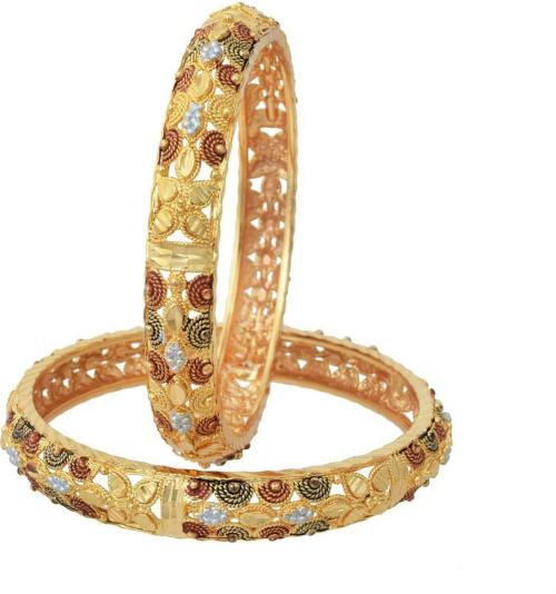 Buy Memoir Gold Plated Brass Bangle (Women) Online at Best Prices in