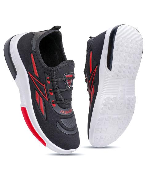 Adicon Multicolor sports Running shoes for Boys Laceup sports shoes Boys Black