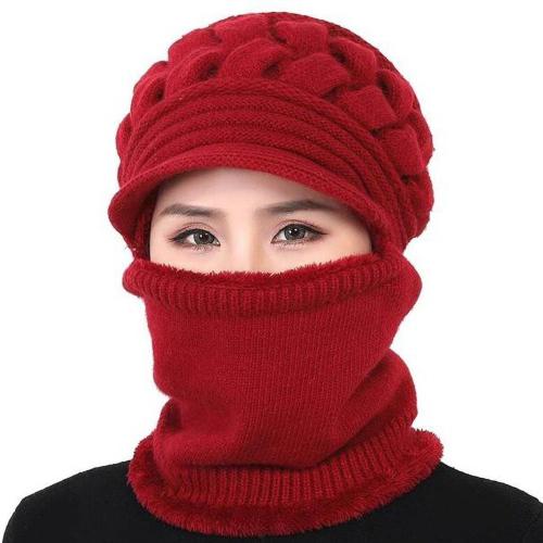 YOUTH ROBE Men and Women Red Wool Blend Winter Cap
