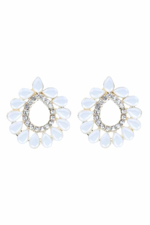 velvetjewelz White Ruby AD Earing