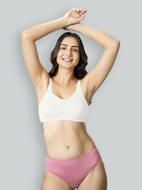 Lyra Women's Cotton Non Padded White C-Cup Bra