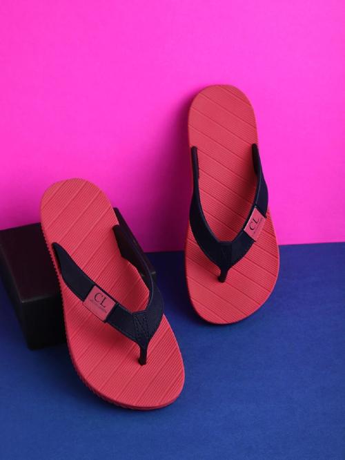 Carlton London Fuchsia Flip flops for Women