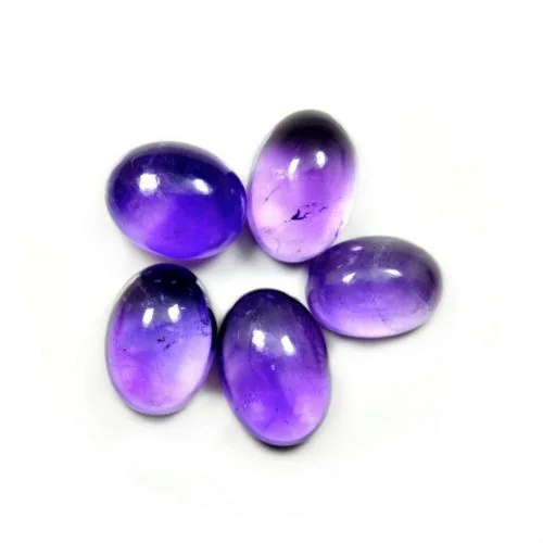 55Carat Natural Amethyst at Wholesale Rate 5.25 Ratti 4.77 Carat Cabochon Oval Shape Jamunia Loose Gemstone1 Pcs