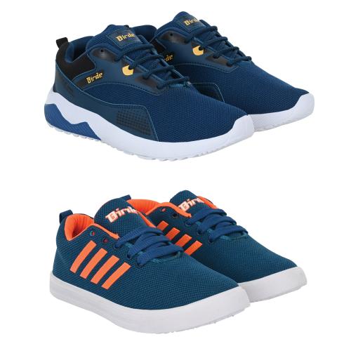 Buy Birde Men's Sport Shoes Combo of 2 (Blue, Blue) Online at Best
