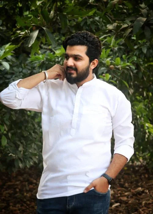 Men's Cotton Chinese Collar Full Sleeve Plus Size Short Kurta