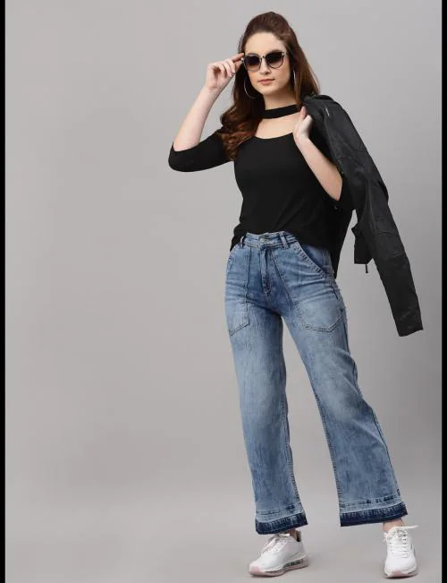 Rigo Black Choker Neck Top