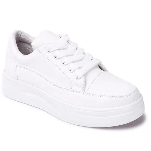Vendoz Women White Casual Shoes