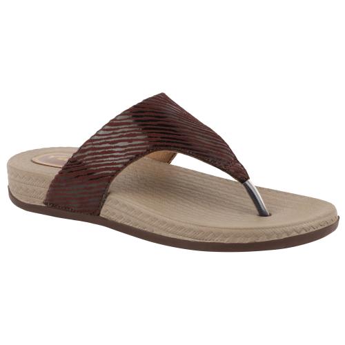 WELCOME Brown Flip Flops for Women
