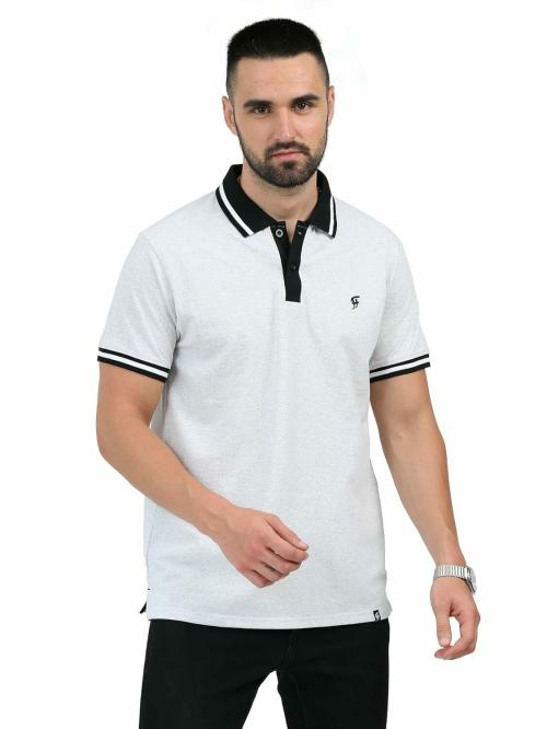 FANZO FAD Men's Regular Fit kinda grey Polo Shirt