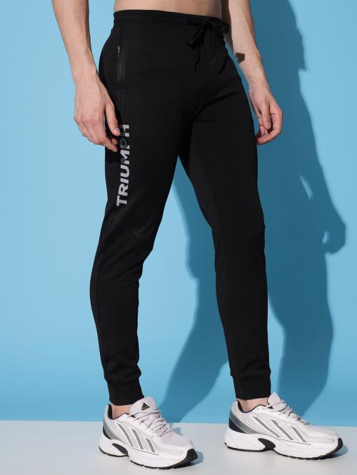 Buy NGT Black Mens's Poly Lycra Track Pants (L) Online at Best Prices