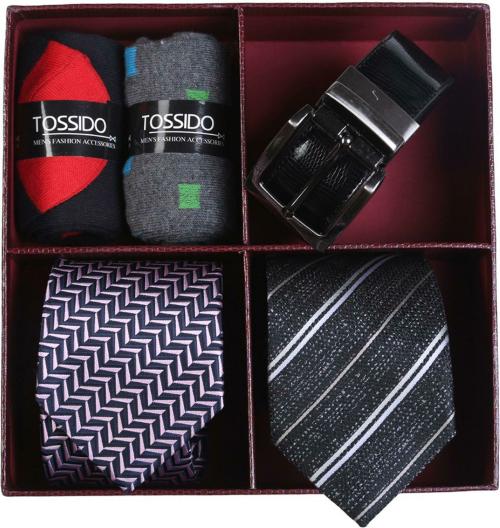 TOSSIDO Premium Woven Tie (Pack of 4)