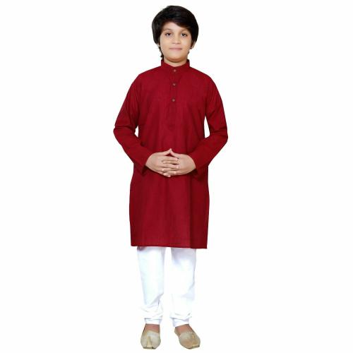 Buy Baba & Baby Boys Traditional Ethnic Wear Handloom Cotton Plain