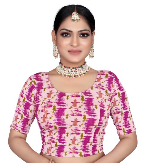 Shubham Exclusive Women's Redymade Cotton Lycra Stretchable Blouse