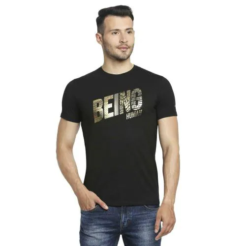 Being Human Black Short Sleeve T-Shirts