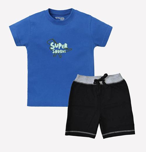 Buy Etched Design Boys Cotton TShirt And Shorts SetEdtb124 Online at