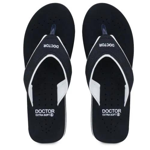 DOCTOR EXTRA SOFT Women's White House Slipper for Women's Ortho Care Dr Orthopaedic Super Comfort Fit Flat Cushion Chappal Flip Flop for Ladies and Girls OR D-18