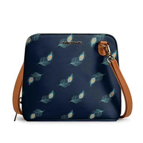 DailyObjects Womens Navy Crossbody Bag (Navy-Feat-Dobk-Trapeze-Crossbody-Bag)