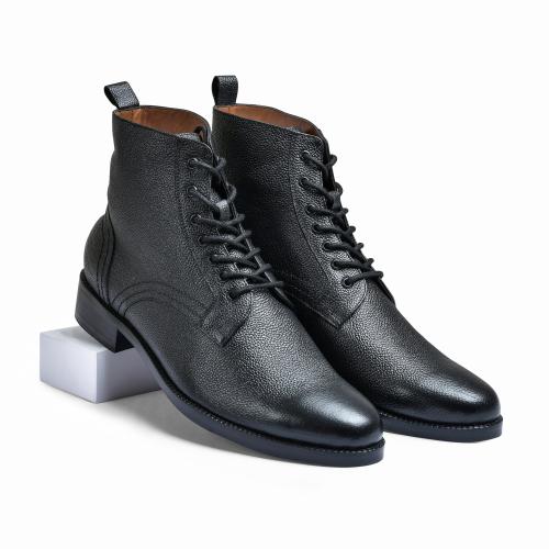 Wednesday lifestyle Dexter Formals Derby Casual Leather Handmade Shoes Luxury Collection Party Black Milled Boot