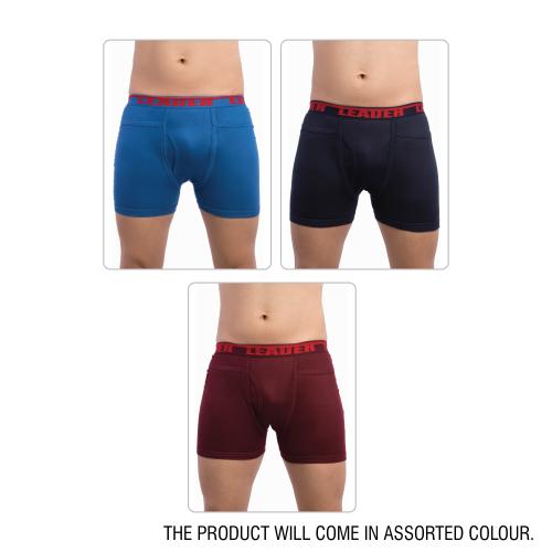 VIP Leader Men's Assorted Cotton Pocket Pack of 2 Trunk