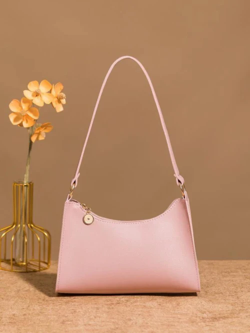 LIVE FASHION Black Women PU Sling Bag