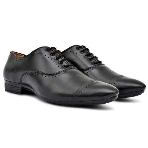 Ryko Mens Black Office and Partywear Formal Shoes_9