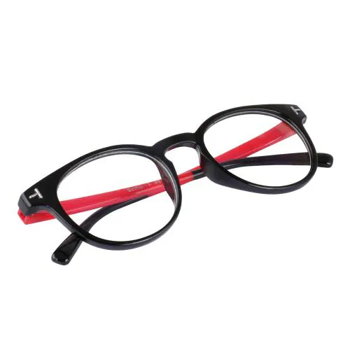 Freddy Red Stick Full Rim Round Frame Suitable For Men and Women