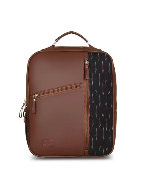 Zouk Unisex Black Ikat GreRed Laptop Backpacks for Office , College and Travel| Fits upto 15.6 Inch Laptop